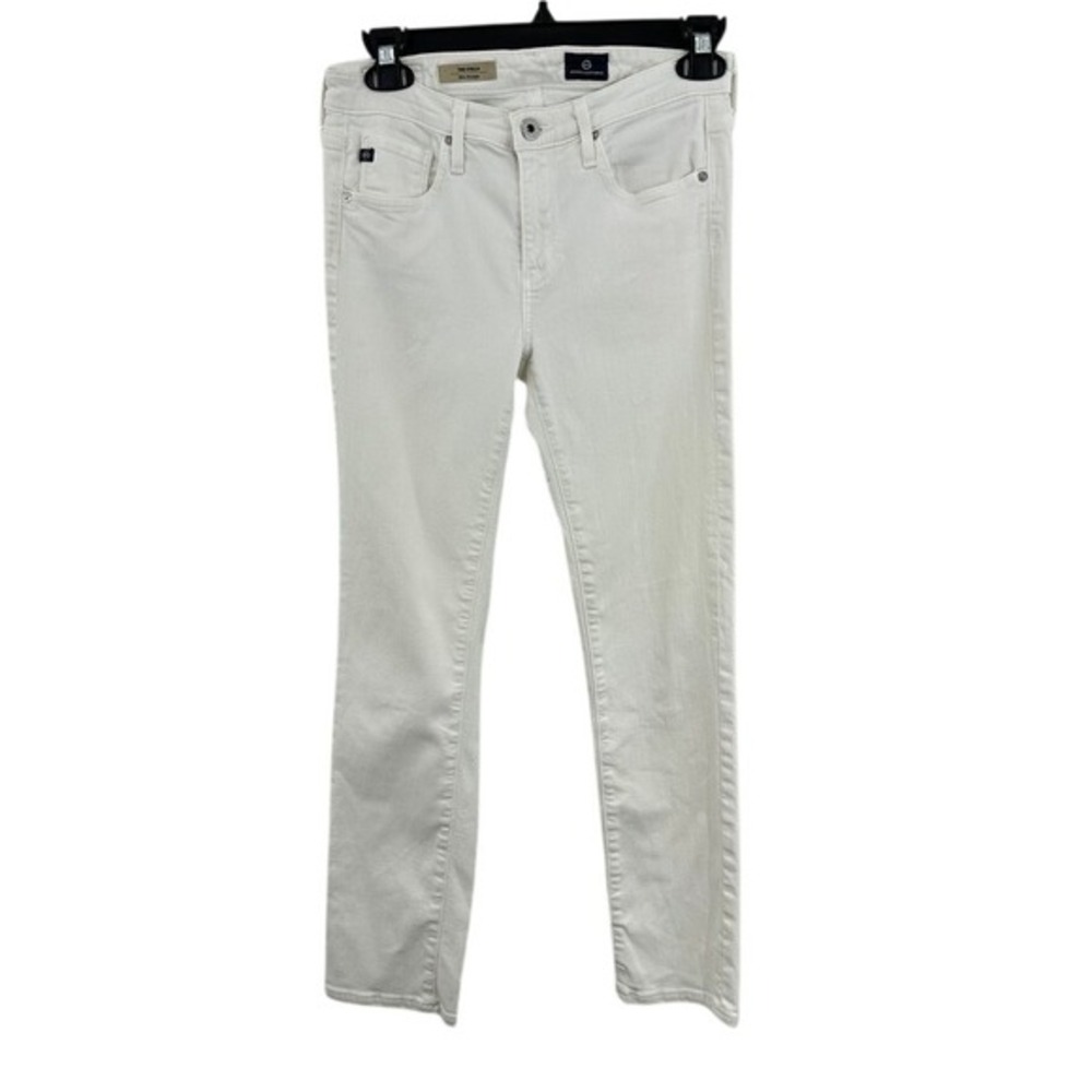 AG Adriano Goldschmied Size 26 The Stella‎ Slim Straight White Jeans Classic